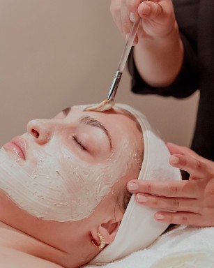 Facial spa massage relax